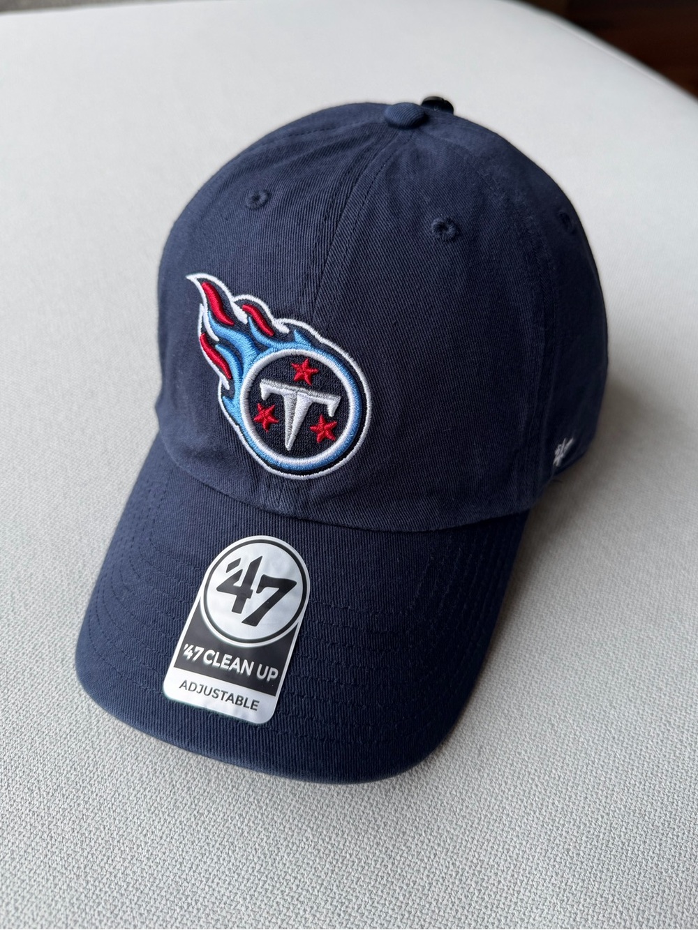 Unisex ‘47 Navy Blue Tennessee Titans NFL Embroidered Adjustable Logo Hat OSFA